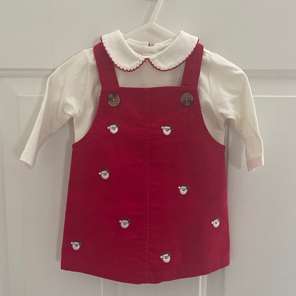 Starting Out Santa Corduroy Jumper & Top  2 piece